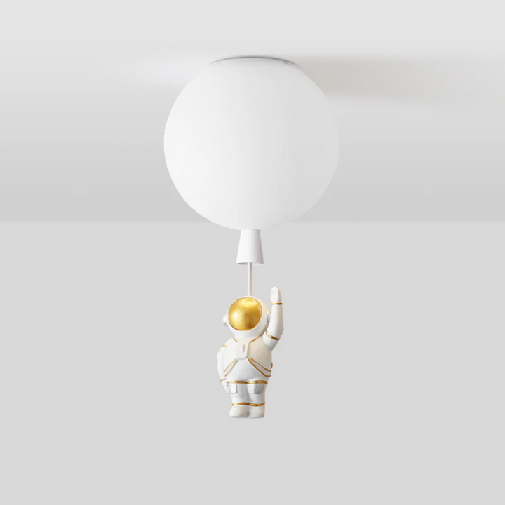 Trendige Mond/Astronaut Kinderzimmer LED Deckenlampe - CosmoGlow