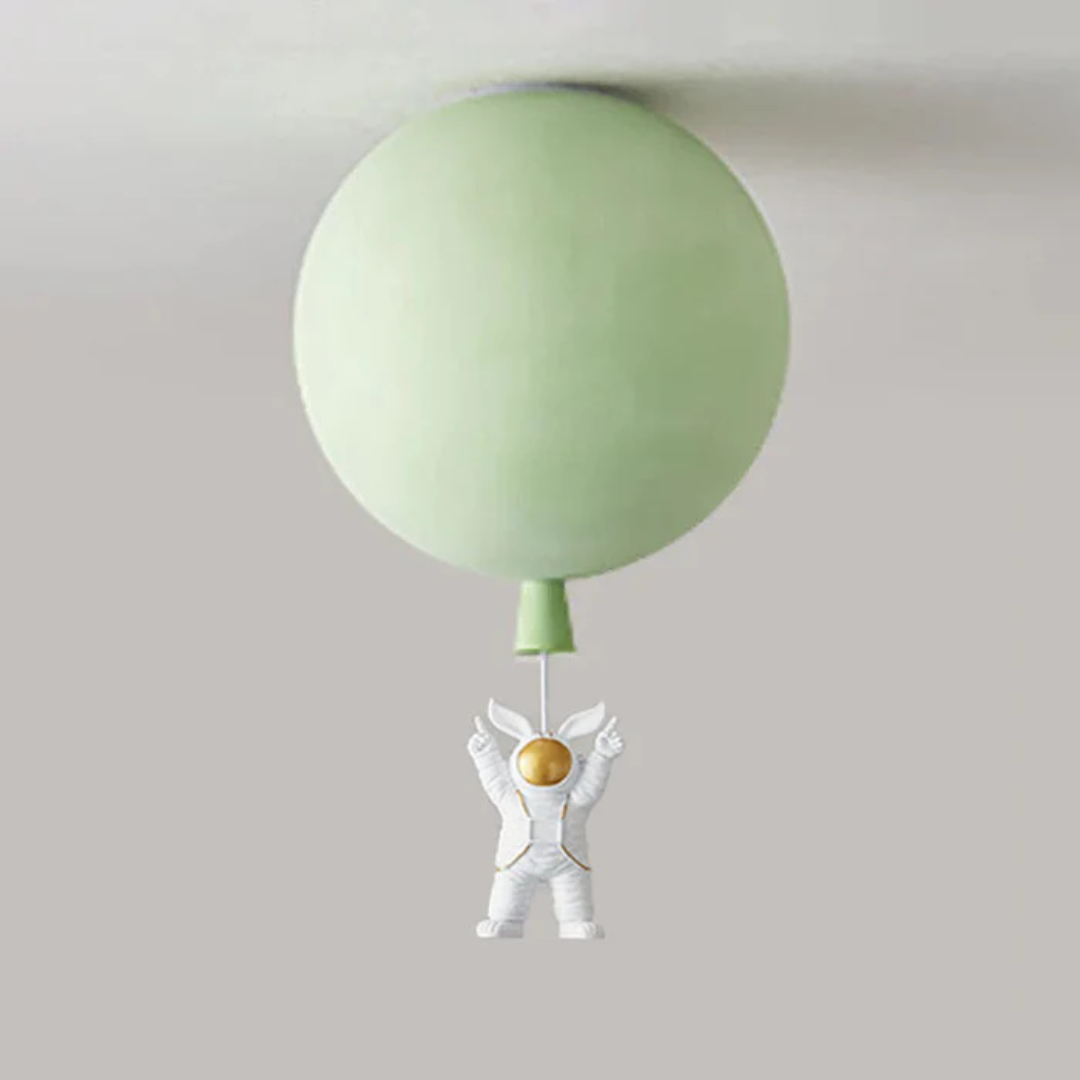Trendige Mond/Astronaut Kinderzimmer LED Deckenlampe - CosmoGlow