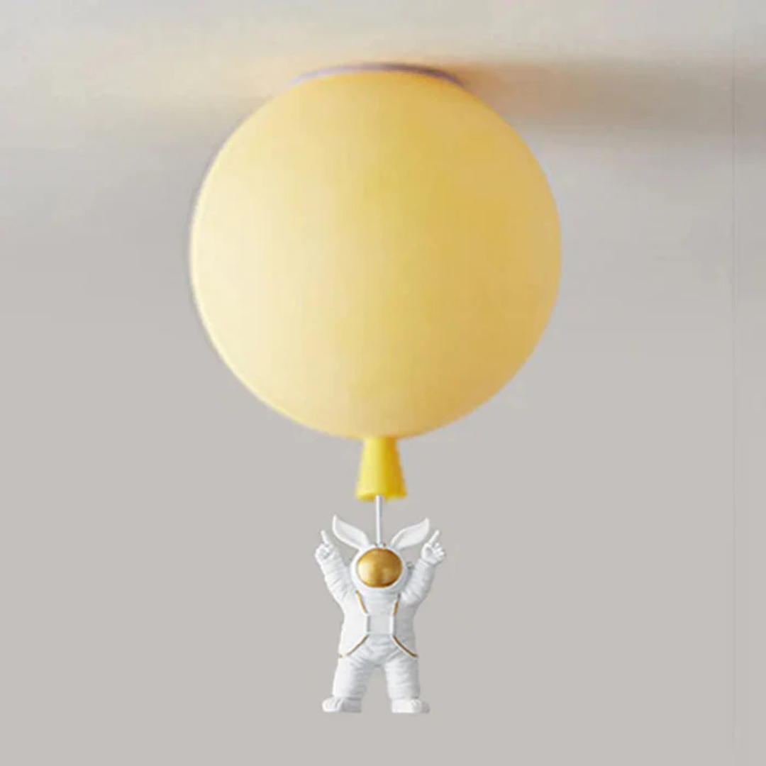 Trendige Mond/Astronaut Kinderzimmer LED Deckenlampe - CosmoGlow