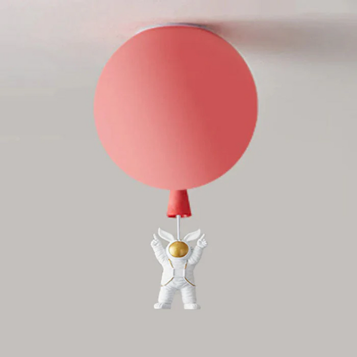 Trendy Mond/Astronaut Kinderzimmer LED-Deckenlampe - CosmoGlow