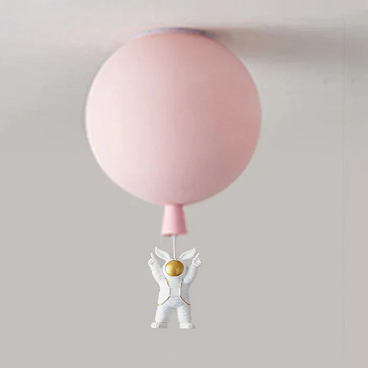 Trendy Mond/Astronaut Kinderzimmer LED-Deckenlampe - CosmoGlow