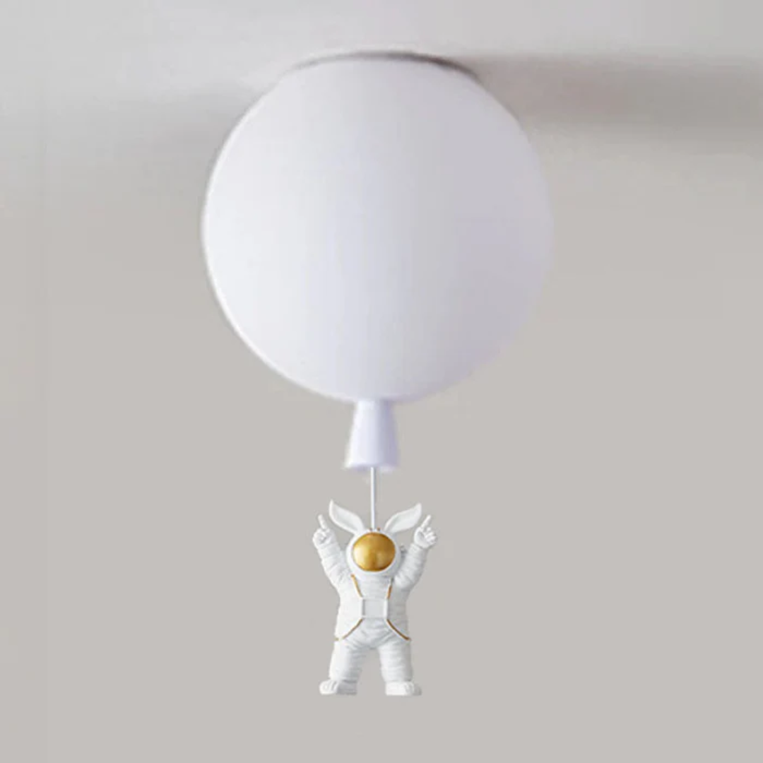 Trendige Mond/Astronaut Kinderzimmer LED Deckenlampe - CosmoGlow