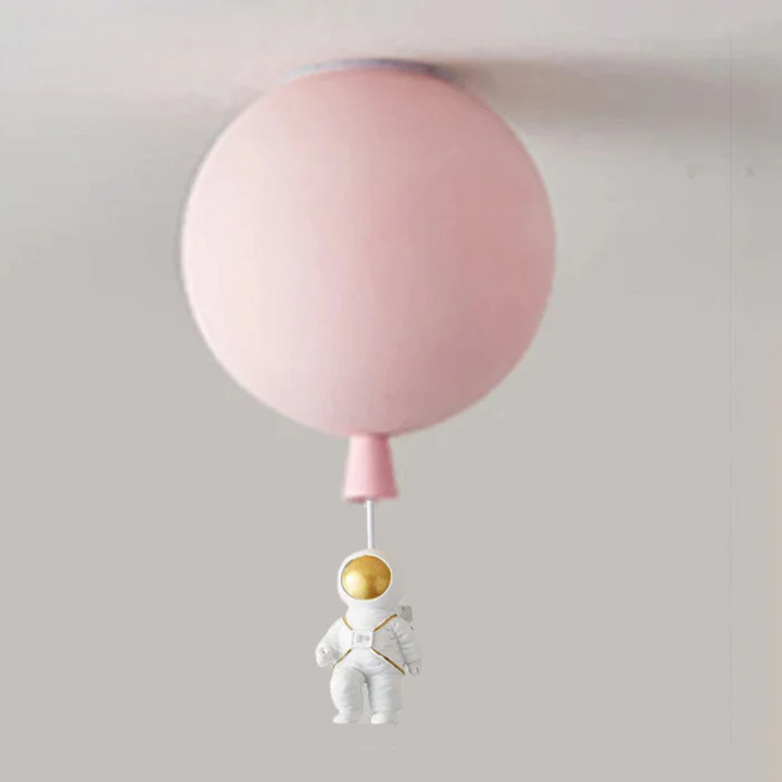 Trendy Mond/Astronaut Kinderzimmer LED-Deckenlampe - CosmoGlow