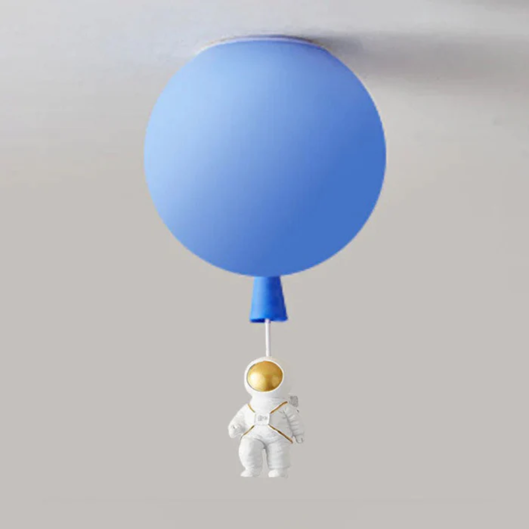 Trendige Mond/Astronaut Kinderzimmer LED Deckenlampe - CosmoGlow
