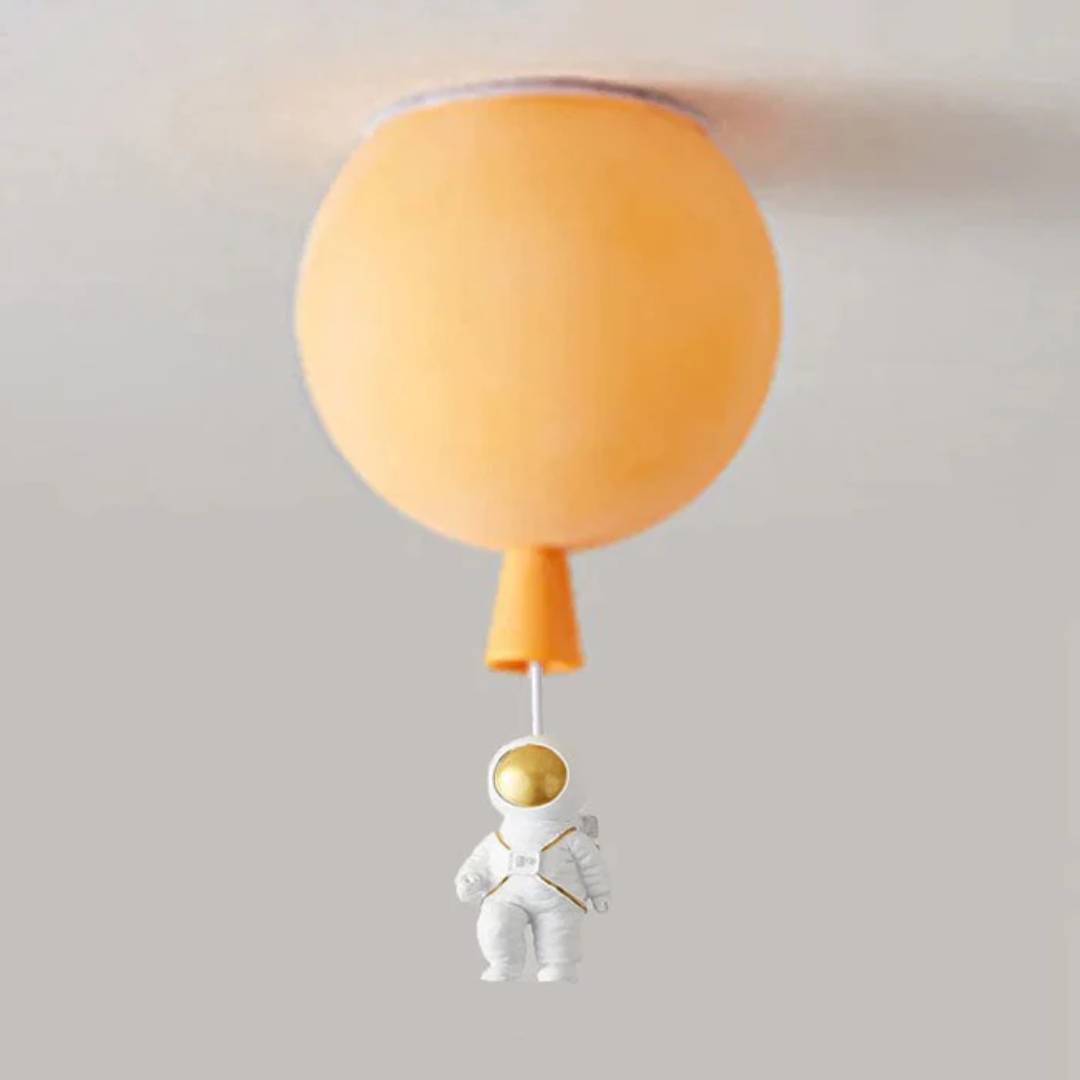 Trendy Mond/Astronaut Kinderzimmer LED-Deckenlampe - CosmoGlow