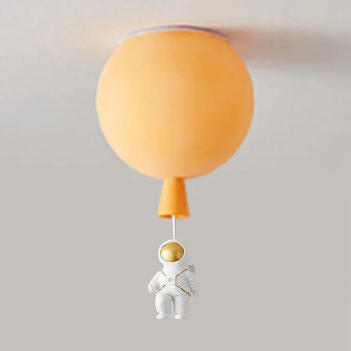 Trendy Mond/Astronaut Kinderzimmer LED-Deckenlampe - CosmoGlow
