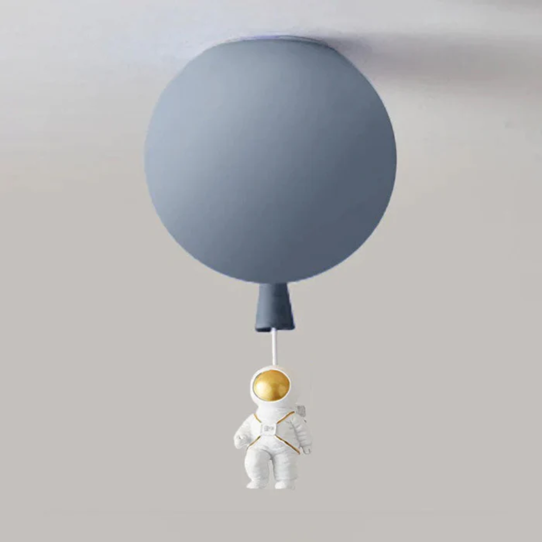 Trendy Mond/Astronaut Kinderzimmer LED-Deckenlampe - CosmoGlow