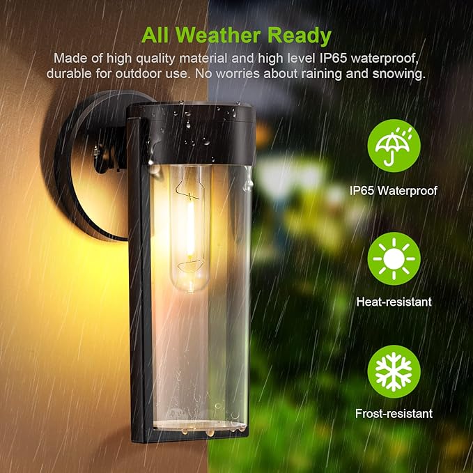Solarbetriebene Wandlampe