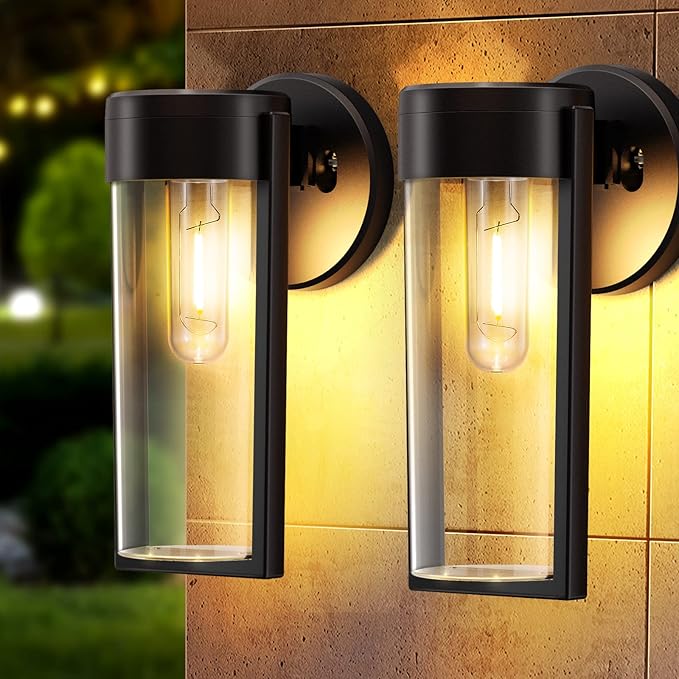 Solarbetriebene Wandlampe