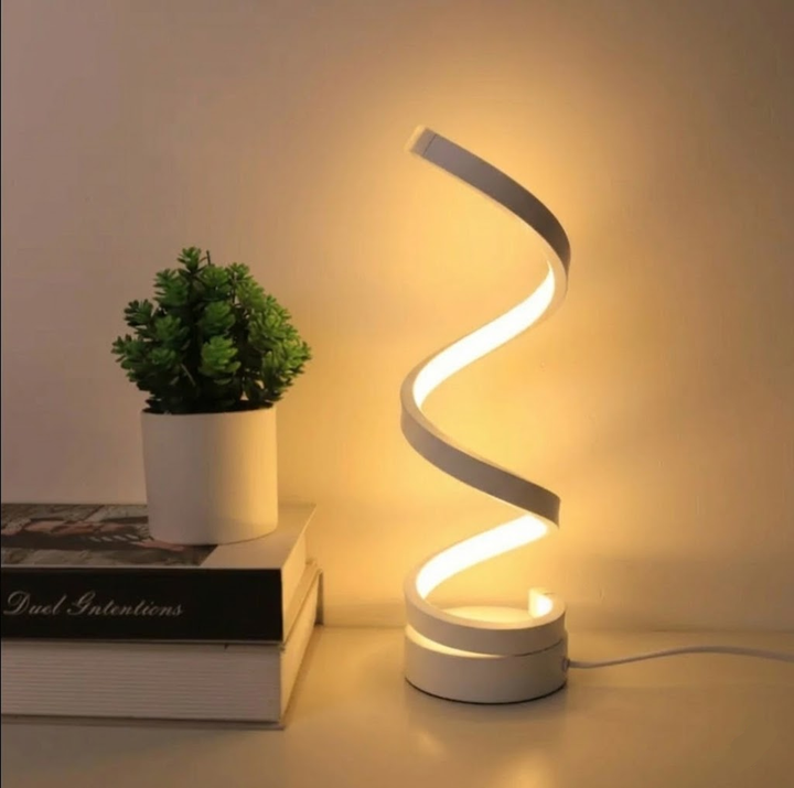 SpiralLight LED Tischlampe mit dimmbarem Licht und Touch-Steuerung
