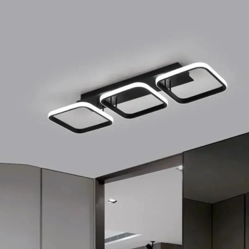 Moderner LED Ring Kronleuchter – Minimalistische Deckenleuchte für Wohnzimmer und Essbereich