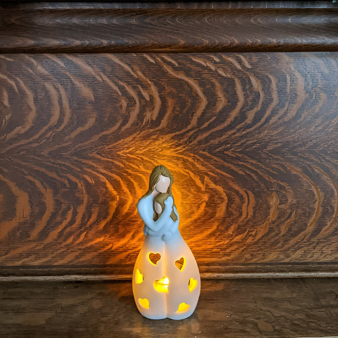 Mutter-Tochter Figur Flackernder Kerzenhalter - LoveGlow