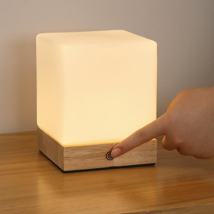 GlowCube kabellose LED-Tischlampe modern und energieeffizient