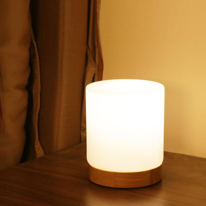 LumiGlow Raffinierte Glas Tischlampe mit Touch-LED
