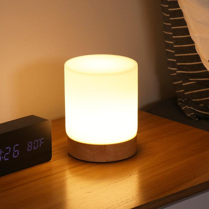 LumiGlow Raffinierte Glas Tischlampe mit Touch-LED