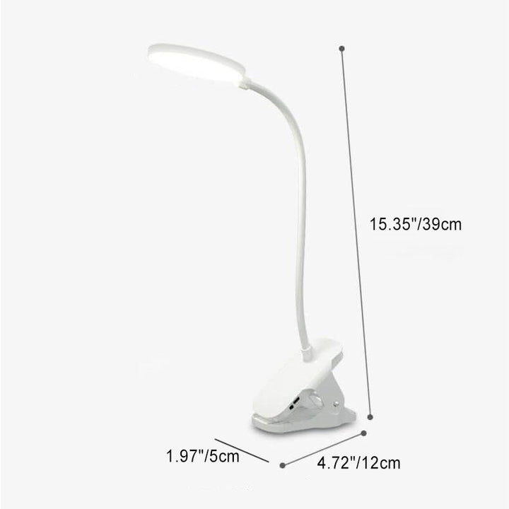 Einfache LED Clip Schreibtischlampe Wiederaufladbar Augen Schutz Nachtlicht