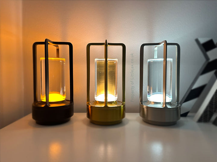 Drahtlose Vintage Laterne Tischlampe