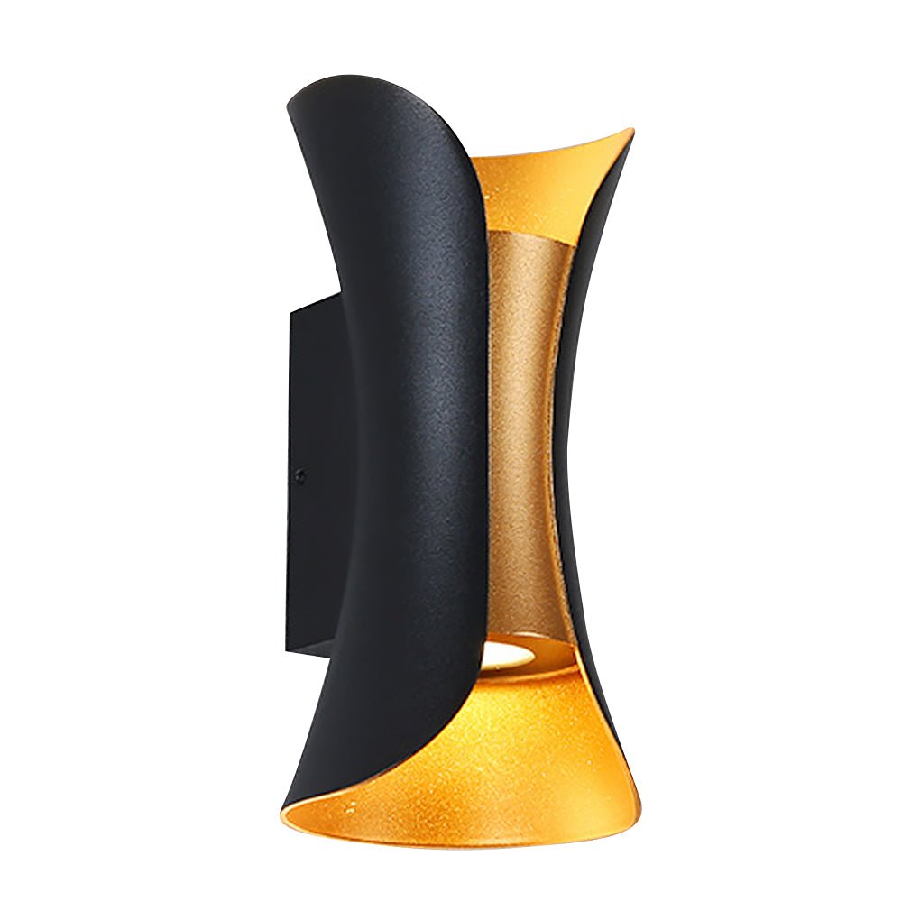 Elegante wasserdichte LED-Lampen mit geschwungener Form für den Garten