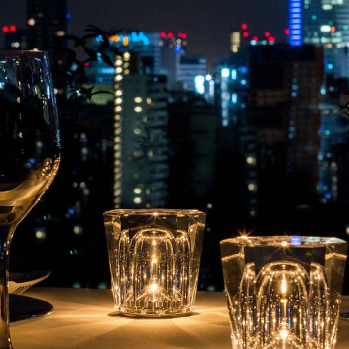 Luxus wiederaufladbare Diamant Kristall Tischlampe - Lumière Diamant