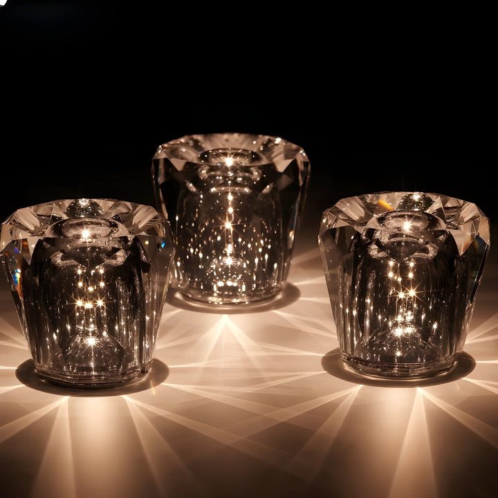 Lampe - Luxus Diamant Kristall LED Wiederaufladbare Tischlampe