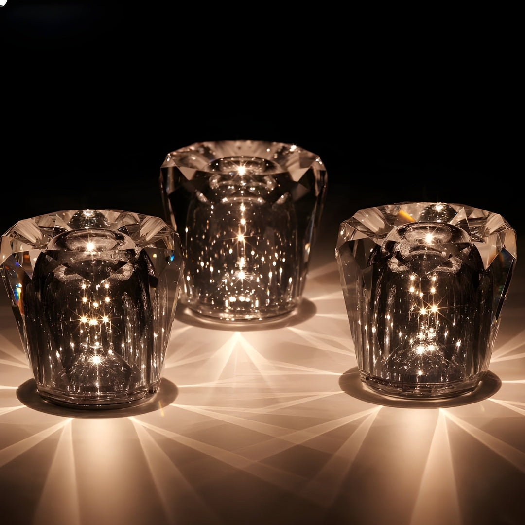 Luxus wiederaufladbare Diamant Kristall Tischlampe - Lumière Diamant