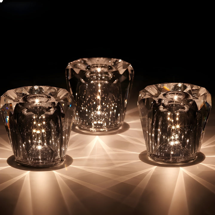 Luxus wiederaufladbare Diamant Kristall Tischlampe - Lumière Diamant