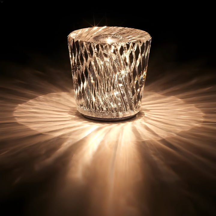 Luxus wiederaufladbare Diamant Kristall Tischlampe - Lumière Diamant