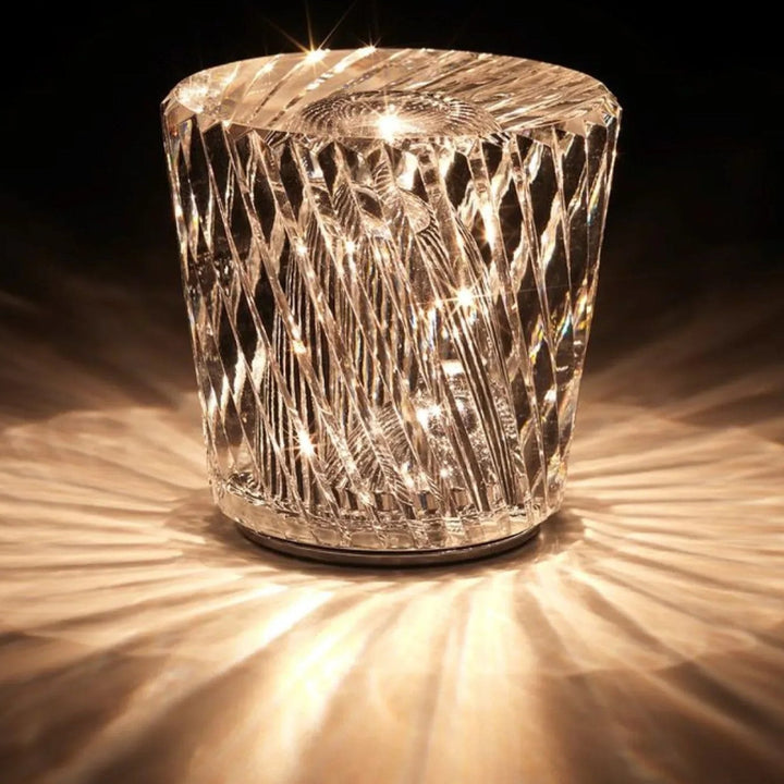 Luxus wiederaufladbare Diamant Kristall Tischlampe - Lumière Diamant
