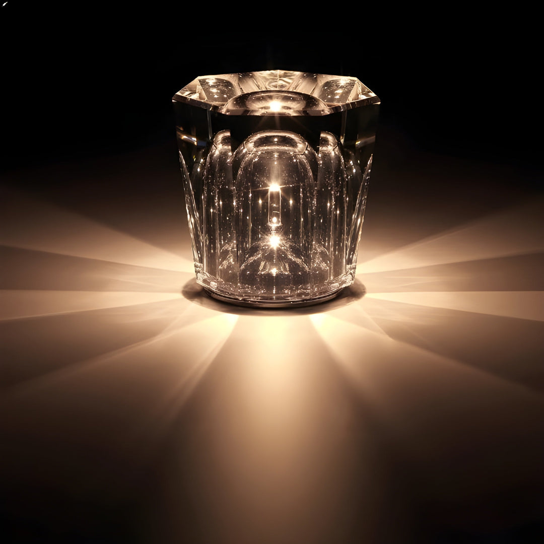 Luxus wiederaufladbare Diamant Kristall Tischlampe - Lumière Diamant