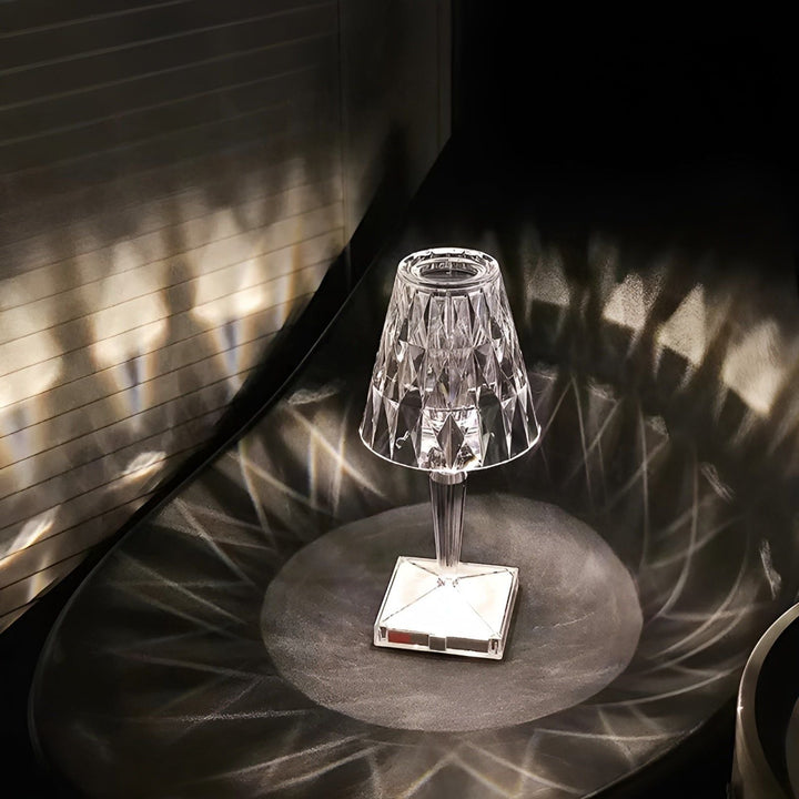 Diamond Glow - Wireless USB Crystal Shine Nachttischlampe