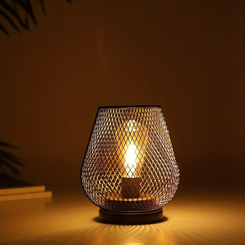 RusticMesh Tischlampen-Set Industrieller Stil und Atmosphärische Beleuchtung