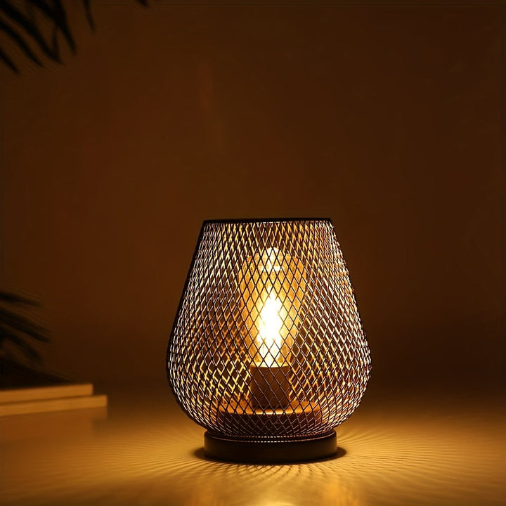 RusticMesh Tischlampen-Set Industrieller Stil und Atmosphärische Beleuchtung