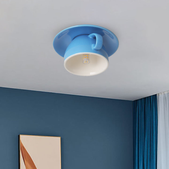 CeramiLux Morandi Kaffeetassen-Deckenleuchte – CeramiLux