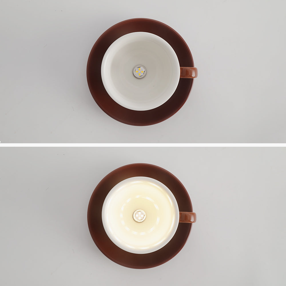 CeramiLux Morandi Kaffeetassen-Deckenleuchte – CeramiLux