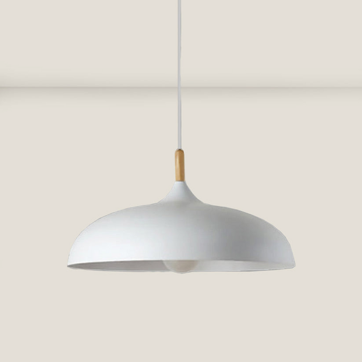 Eichenholz Deckenleuchte im nordischen Design – LED Holz Deckenlampe