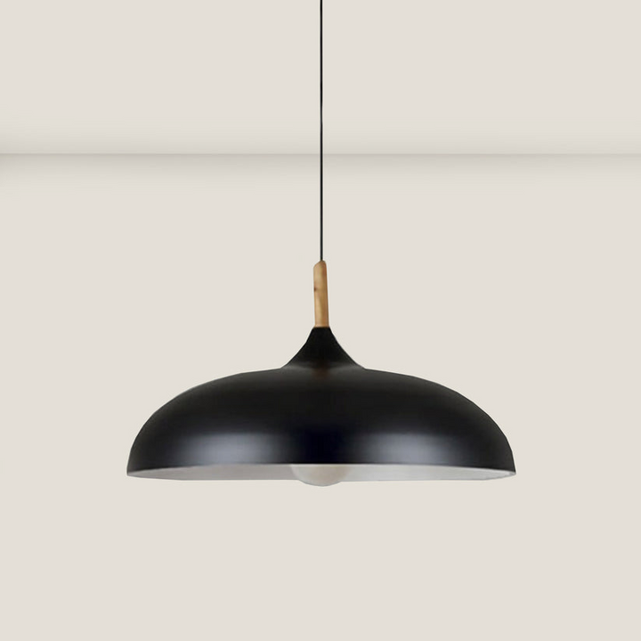 Eichenholz Deckenleuchte im nordischen Design – LED Holz Deckenlampe