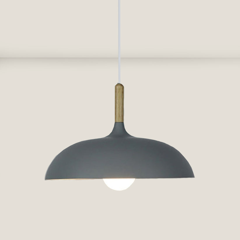 Eichenholz Deckenleuchte im nordischen Design – LED Holz Deckenlampe