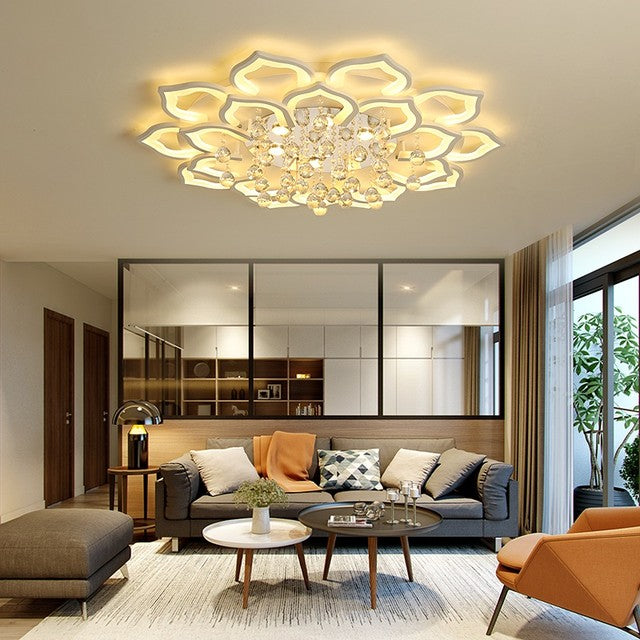 Kristall Lotus Deckenlampe - LumiLotus