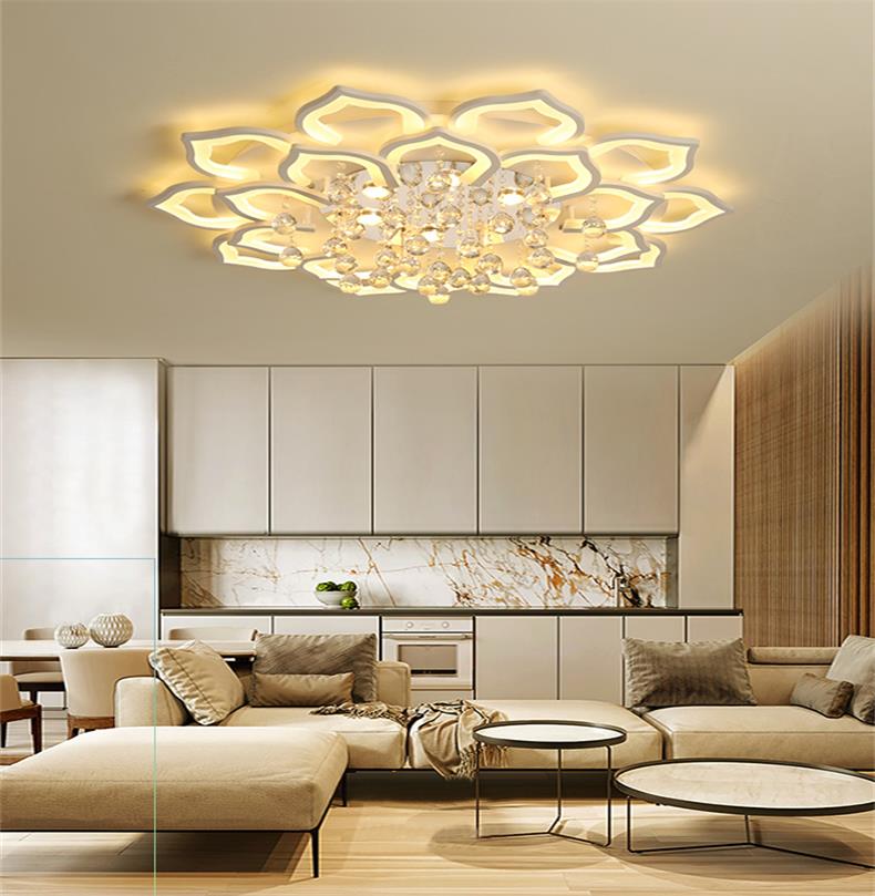 Kristall Lotus Deckenlampe - LumiLotus