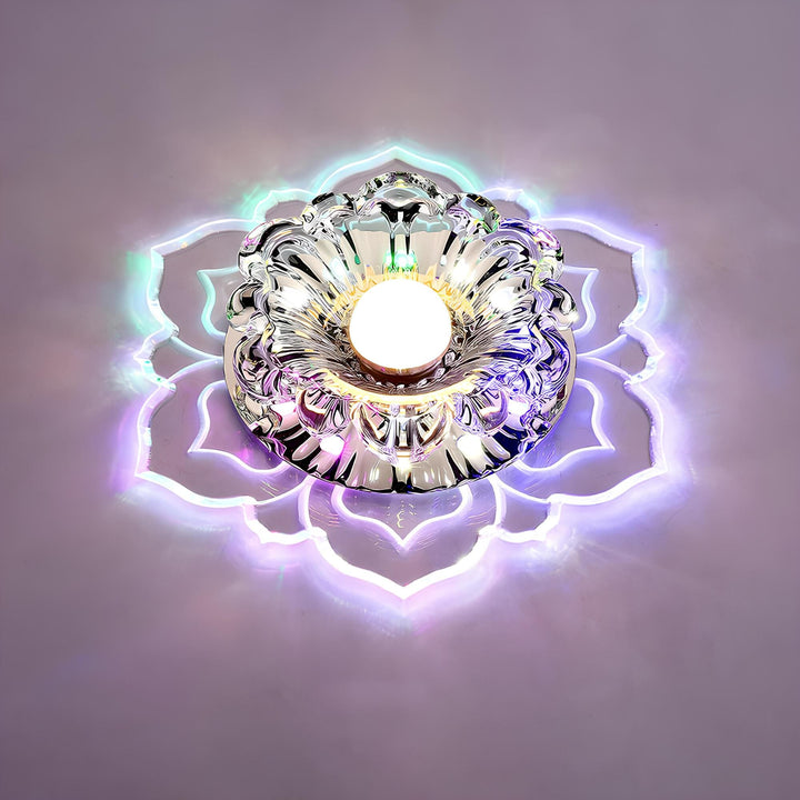 Elegante Kristall-LED-Deckenlampe mit modernem Design