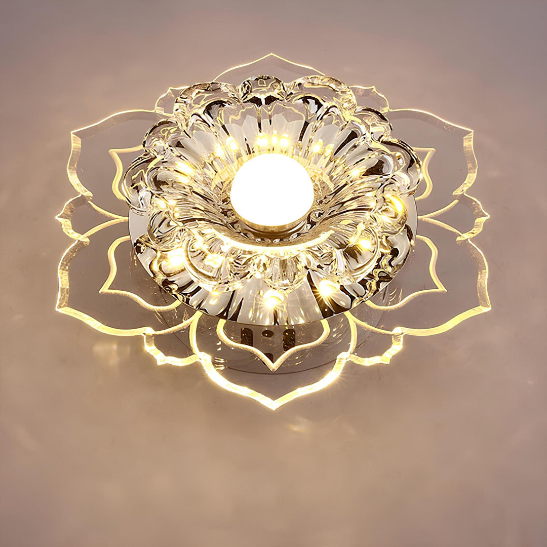 Elegante Kristall-LED-Deckenlampe mit modernem Design