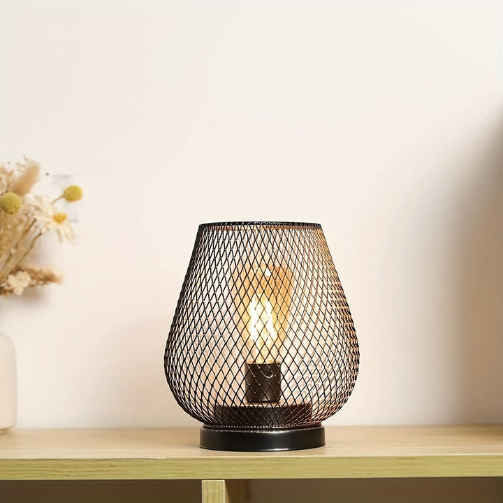 RusticMesh Tischlampen-Set Industrieller Stil und Atmosphärische Beleuchtung