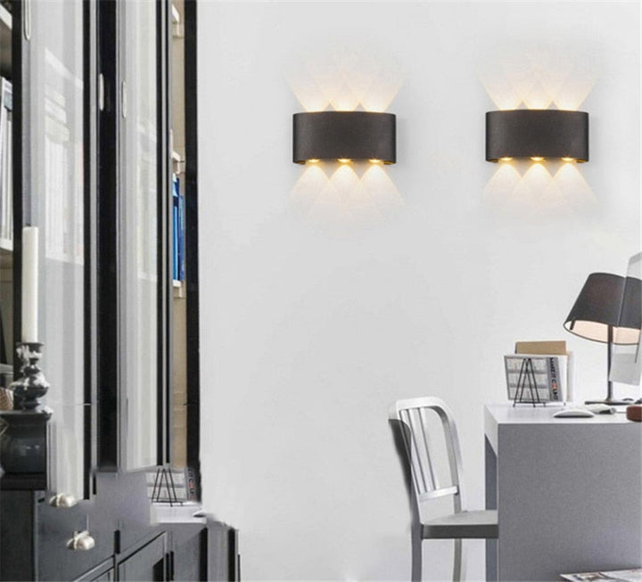 Moderne wasserdichte LED-Wandleuchte für Innen- und Außenbereich | Stilvolle und energieeffiziente Beleuchtung