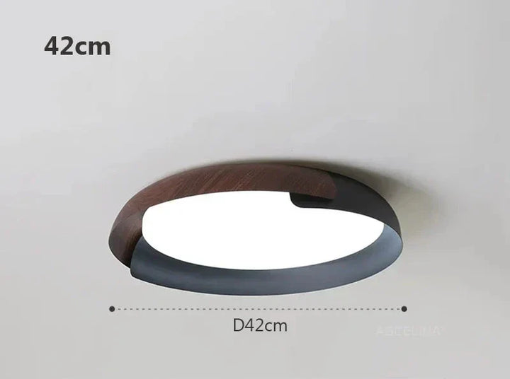 Moderne Deckenleuchte mit Holzoptik – Stilvolle LED-Beleuchtung für das Wohnzimmer