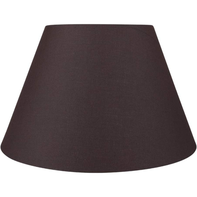 Mittlerer Lampenschirm, Fassstofflampenschirm für Tischlampe und Stehlampe, 7x13x7,8 Zoll, natürlich belüftetes Leinen, handgefertigt, Spinne (weiß)