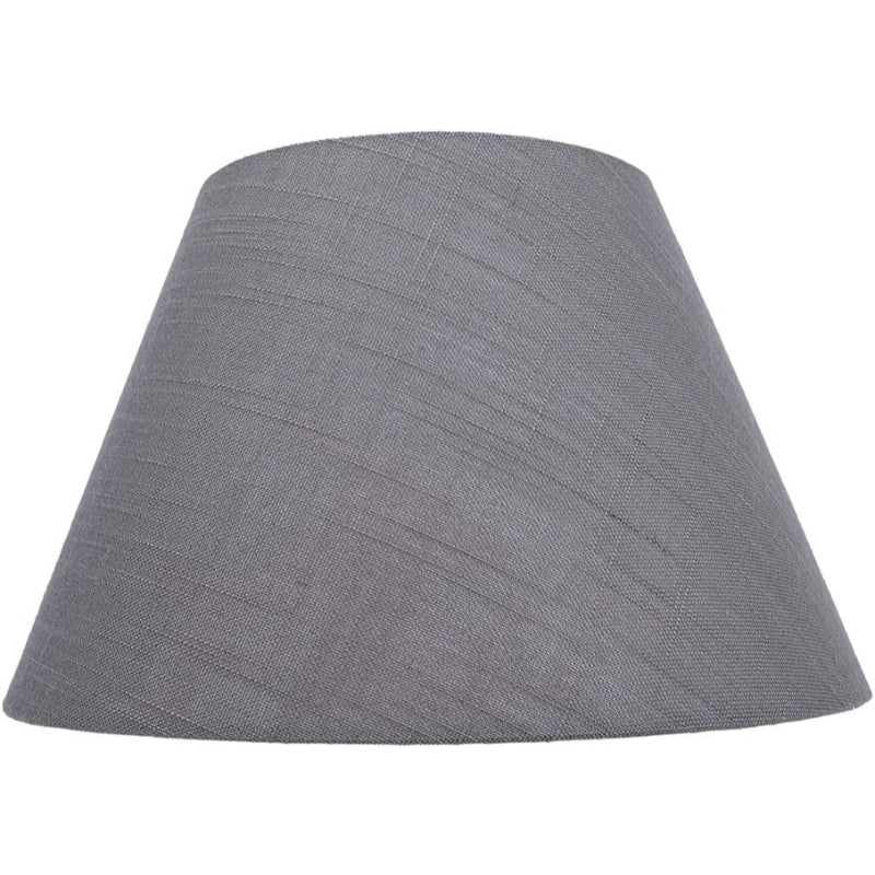 Mittlerer Lampenschirm, Fassstofflampenschirm für Tischlampe und Stehlampe, 7x13x7,8 Zoll, natürlich belüftetes Leinen, handgefertigt, Spinne (weiß)
