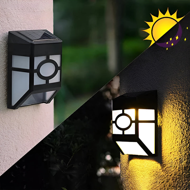 Solar LED Wandlicht – Energiesparend und Wetterfest | 2er-Pack für den Außenbereich