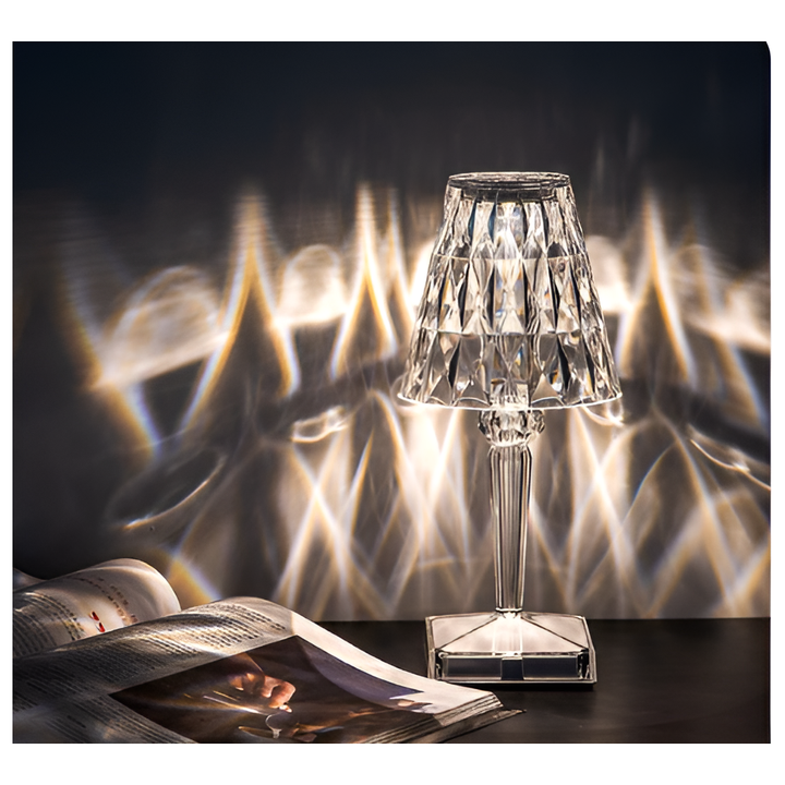 Diamond Glow - Wireless USB Crystal Shine Nachttischlampe
