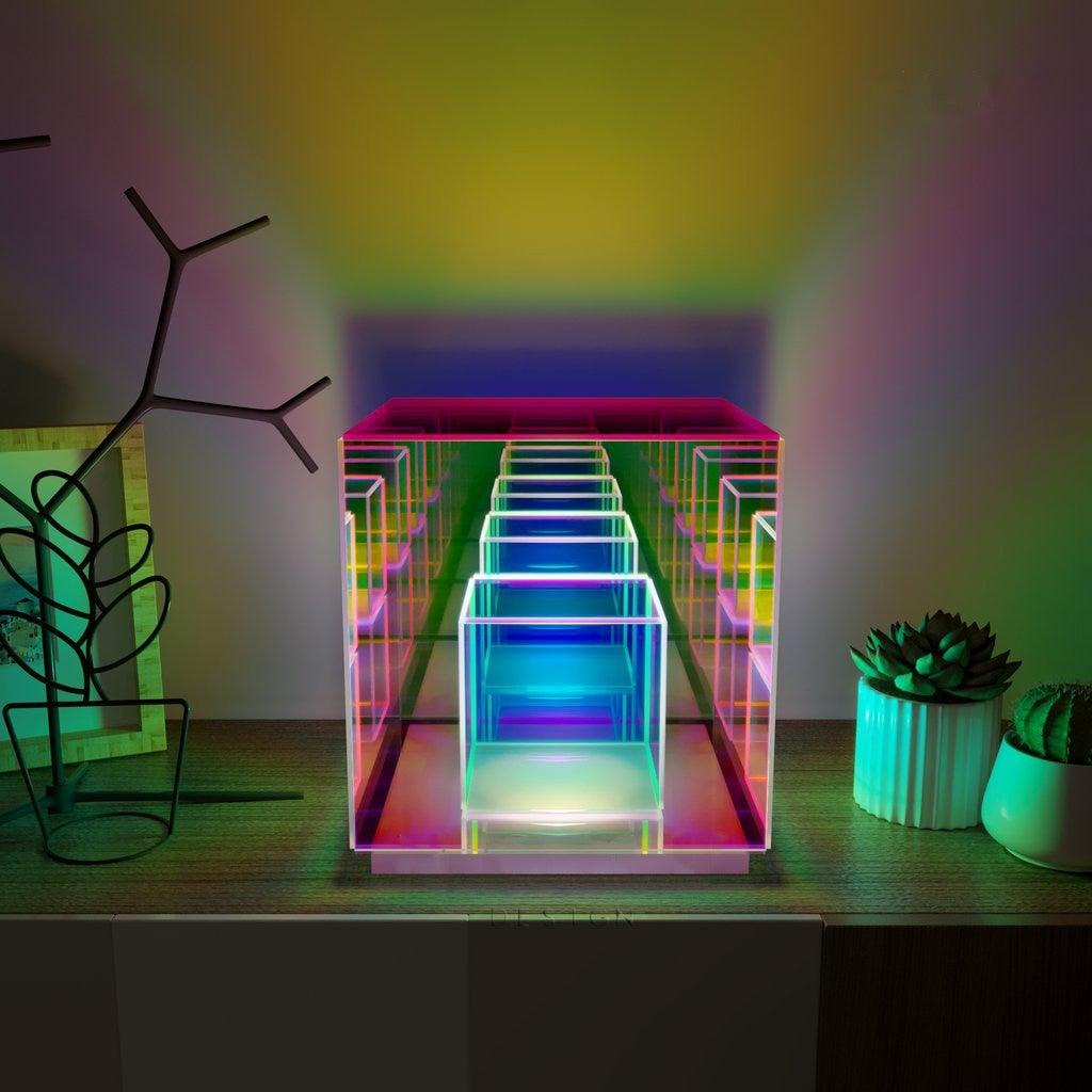 Eternity Rubiks Cube Prisma Lampe