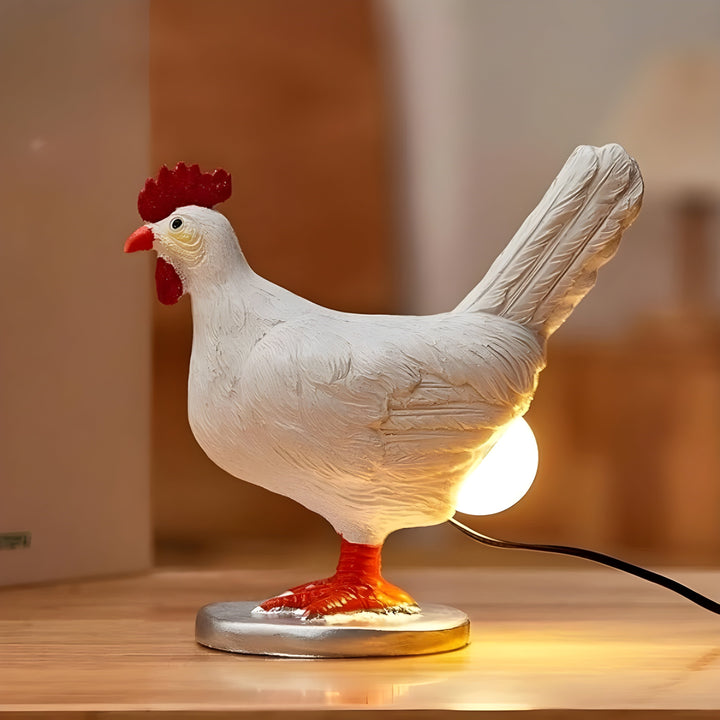 EggGlow Tischlampe Charmante Hühnerform mit warmem LED-Licht